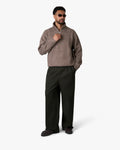 Sontuso Knitted Half-Zip Sweater | Light Brown