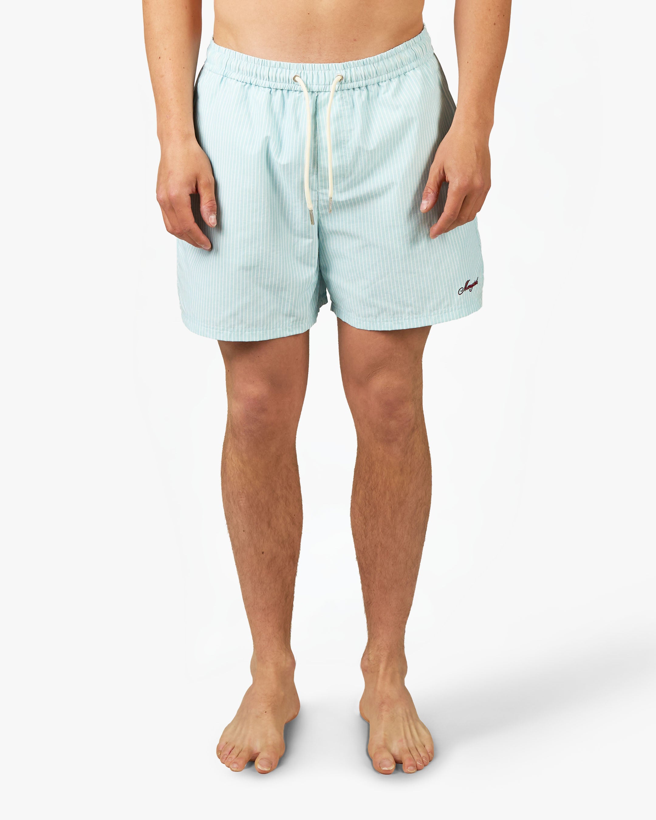 Croisette Swimshort | Light Blue/White