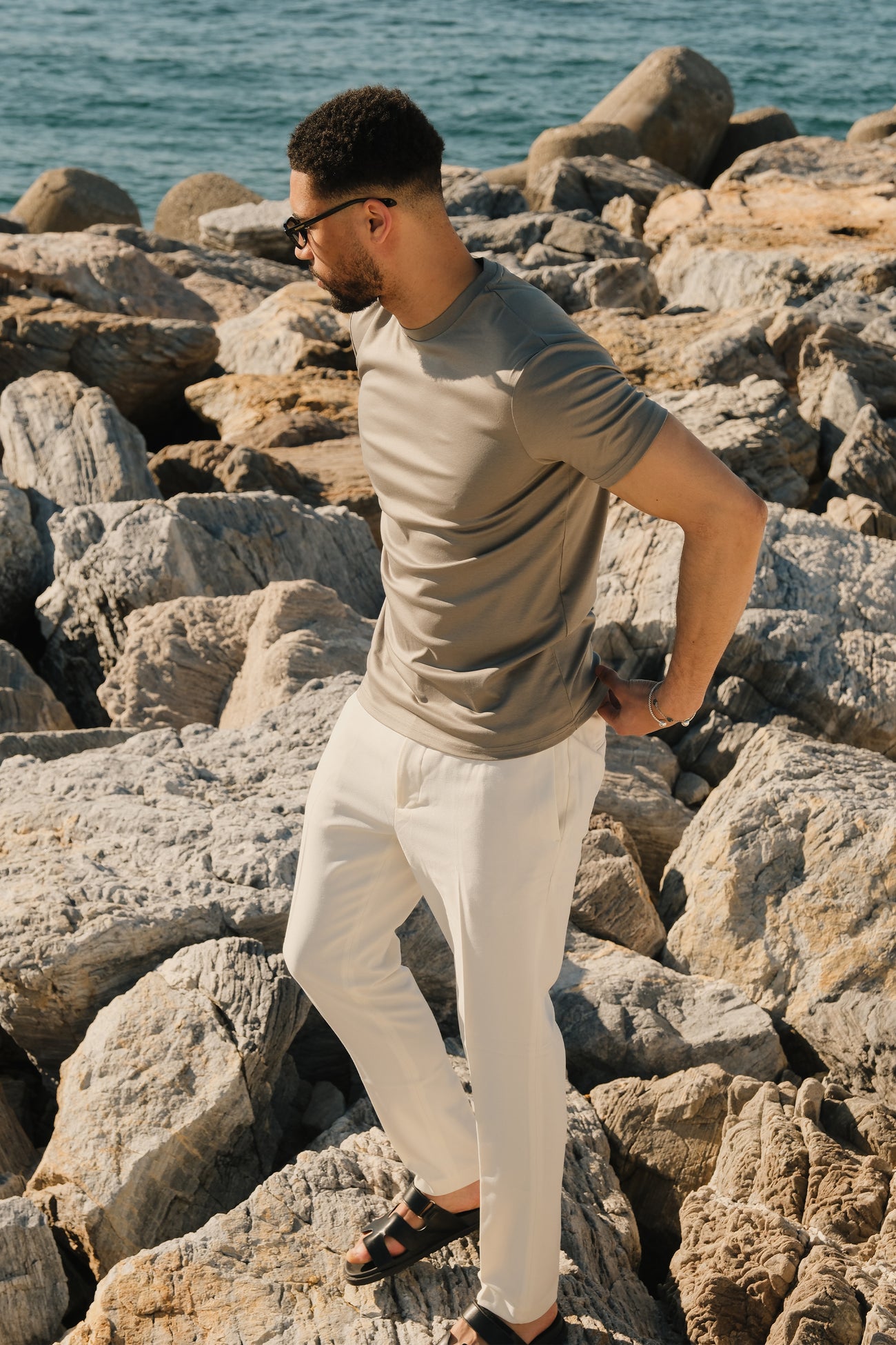 Maritime T-shirt | Taupe